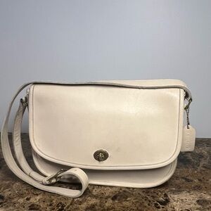 Vintage COACH 9790 white Leather Crossbody bag